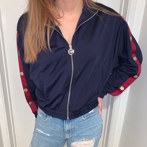 Navy blue zip up jacket!